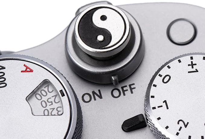DBZZ Camera Soft Release Button, Shutter Button for Fujifilm X-T5 X-T4 X-T3 X-T30 X-T30 II X-T20 X-PRO3 X100VI X100V X-E4 X-E3 for Nikon zf (Eight Diagrams Button)