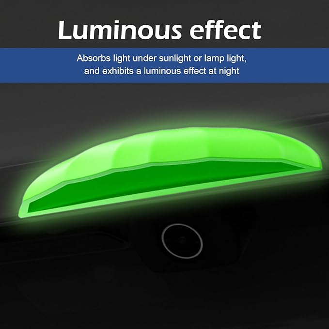 Hugwits Car Rearview Camera Anti-Rain Cover, 0.7" x 3.9" Silicone Reversing Camera Rain Eyebrow Cover, Self-Adhesive Dashcam Protective Covers, Universal for Most Cars (Black)