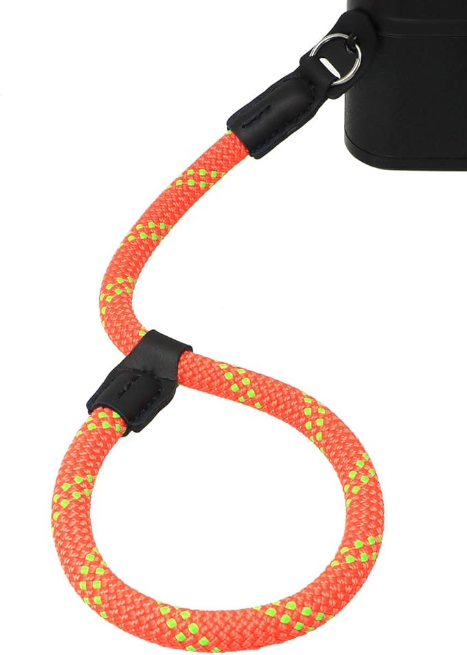 HITHUT Adjustable Rope Camera Wrist Strap Hand Strap for SLR DSLR Digital Mirrorless Cameras Orange Green
