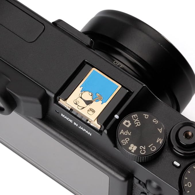 Camera Metal hot Shoe Protective Cover Suitable for Fuji X100VI X100V X-T4 X-T3 X-E4 X-T50 X-T30 for Nikon z30/z50/d810/d610 (Copper Alloy-Hot Shoe Cover)