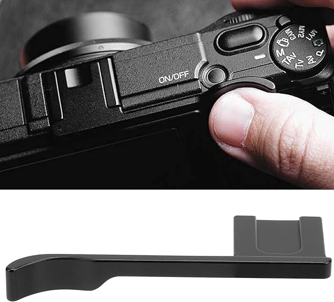 Camera Thumbs Grips, Camera Hot Shoe Thumbs Up Grip for GR2/for X70(Black)