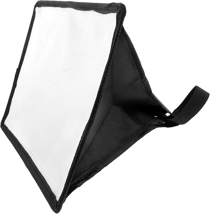 Vaguelly Portable Camera Flash Light Softbox Diffuser Universal Flash Diffuser for Photography Video Lighting with 20X30Cm Black and White Soft Fabric Cover