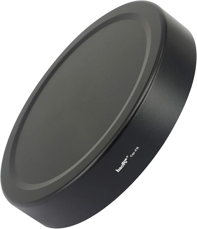 Haoge LH-X16B Square Metal Lens Hood Shade with Metal Cap for Fujifilm Fuji Fujinon XF 16mm F1.4 R WR Lens xf16mm/f1.4 on Camera XS-10 X-H1 X-Pro3 X-Pro2 X-Pro1 X-T4 X-T3 X-T2 X-T1 X-T30 X-T20