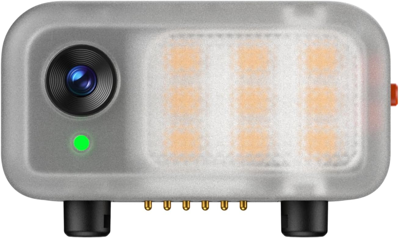 Hohem AI Tracking Sensor with 3-Color Magnetic Fill Light, AI Tracker Compatible with iSteady V3, Cool/Warm/Neutral Light Mode, Smartphone Gimbal Stabilizer Accessories, MTK-L03, Black