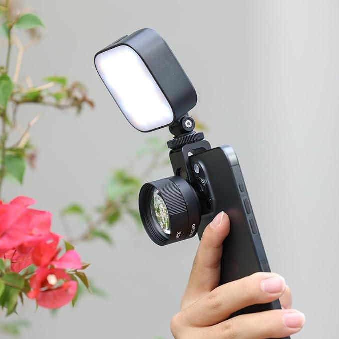 ULANZI CL-003 Phone Macro Lens, HD 75mm Phone Camera Lens for 17mm Thread, Compatible with iPhone Samsung Smartphone Cage Case with 17mm Adapter