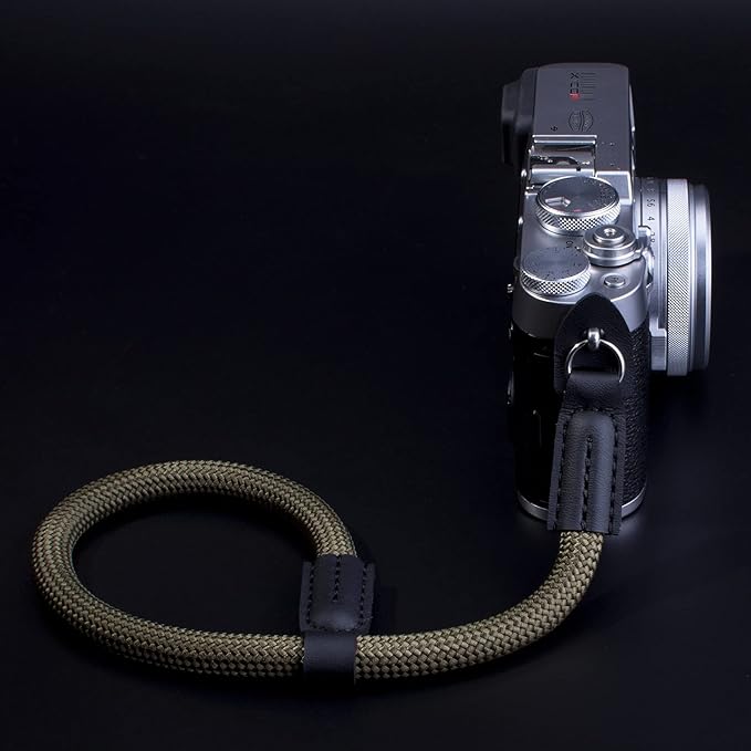 Camera Wrist Strap, Rope Camera Strap Wrist for DSLR SLR Mirrorless Cameras Hand Strap Black Green