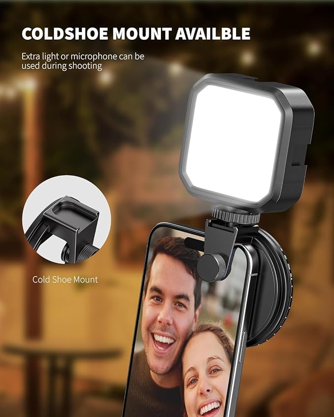 72mm Phone Filter Mount Lens ND Filter Adapter with Cold Shoe Mount, Compatible with 72mm Round Camera Filters, Compatible with iPhone 17 16 15 14 13 12 11 10 Pro Max Plus Samsung Galaxy S24 Ultra