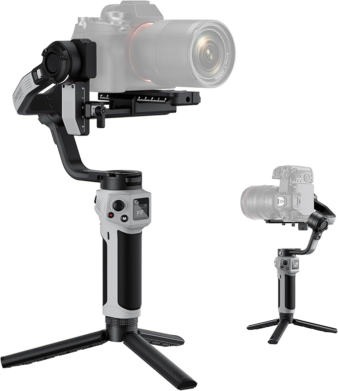 ZHIYUN CINEPEER Weebill 3E [Official], 3-Axis Lightweight Gimbal Stabilizer for DSLR & Mirrorless Camera Canon/Sony/Panasonic/Nikon, 3KG Payload, Native Vertical Shooting, Bluetooth Shutter Control