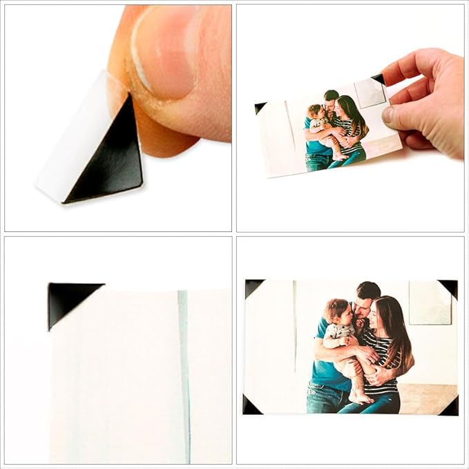 3L Self Adhesive Photo Corners, 3/8-Inch, 250-Pack, Black