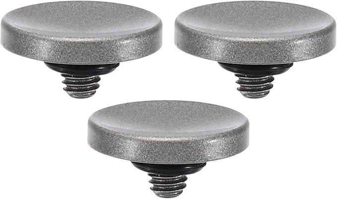 PATIKIL Camera Shutter Button, 3 Pack Soft Shutter Release Button Pure Copper Camera Button Concave Suitable for Nikon for Fujifilm for Leica DSLR/SLR Camera, Silver