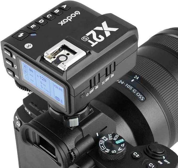 Godox X2T X2T-S Flash Trigger for Sony, with 2.4G TTL HSS 1/8000s Group Function LCD Control Panel Firmware Update, GODOX X2 X2TS X2T S Wireless Flash Trigger Transmitter for Sony Camera