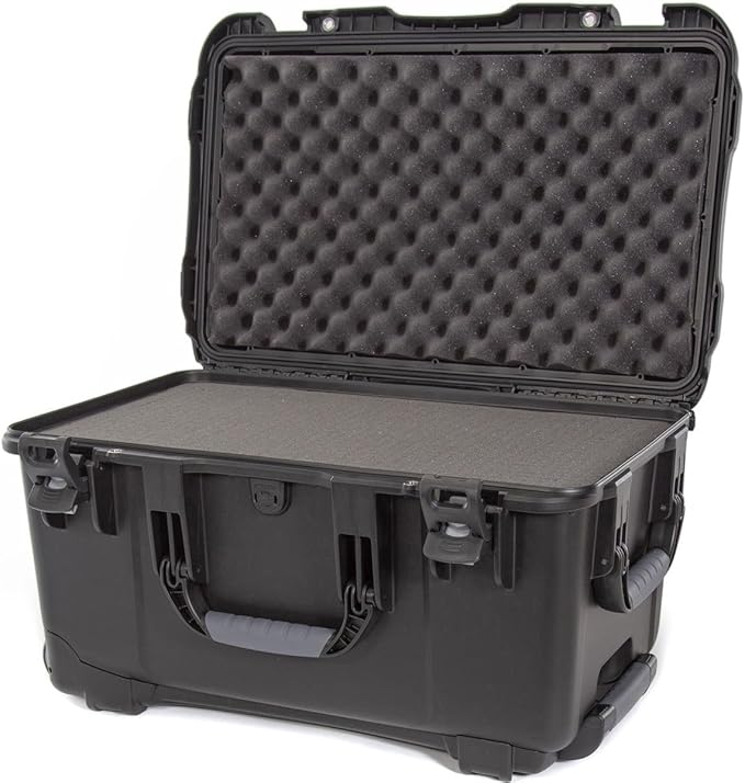 Nanuk Wheeled Series 938 Lightweight NK-7 Resin Waterproof Hard Case with Foam Insert, Black