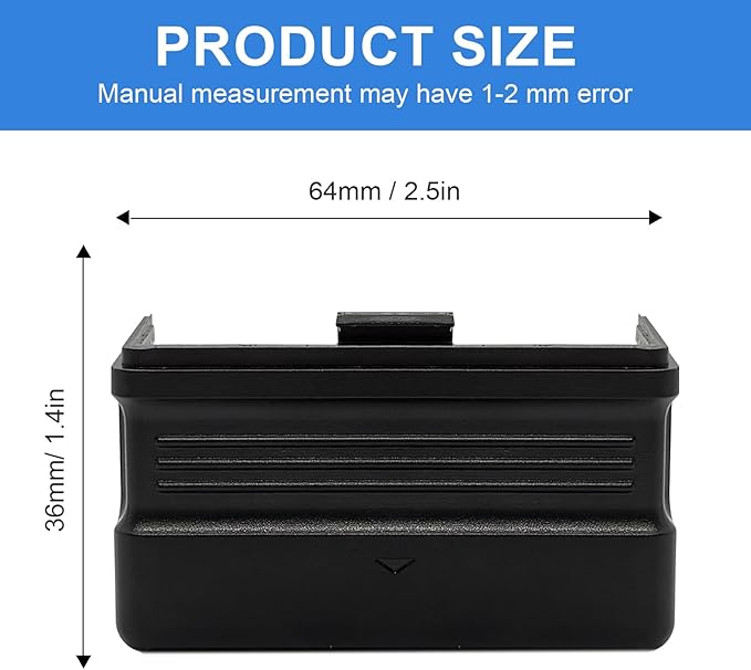 Replacement for Genie Garage Door Opener Wireless Keypad Battery Cover, Compatible with Genie 27474C Old Style Black Keypad, Durable Weather-Resistant Keypad Battery Door