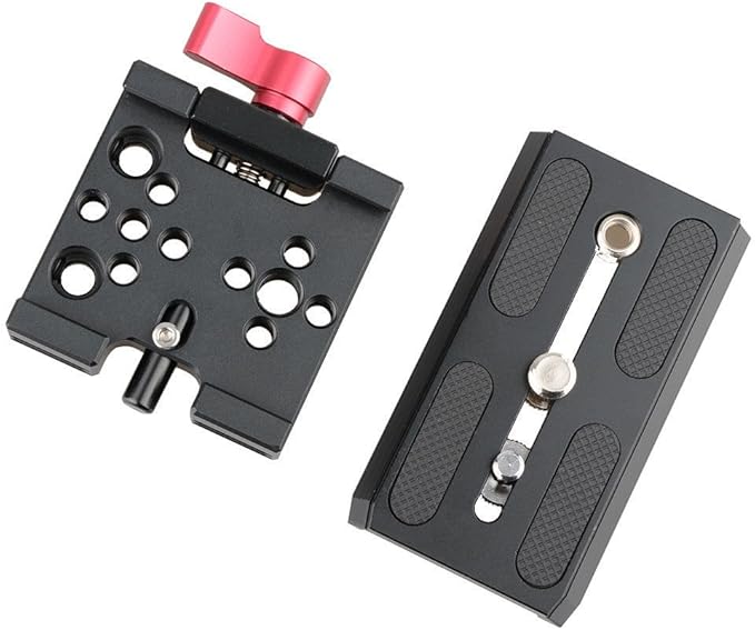 CAMVATE Quick Release Base Plate Compatible with Manfrotto 501/504/ 577 Tripod Standard Accessory - 1419