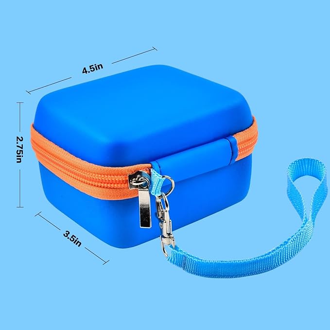 ANKHOH Kids Camera Case for Seckton for Desuccus for PROGRACE for GKTZ for Dylanto for Rindol for One'sMore for HANGRUI Digital Camera Storage Box Holder for Cable Accessory-Bag Only(Deep Blue)