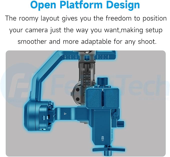 FeiyuTech SCORP-C2 AI Face Tracker Camera Gimbal,3-Axis Stabilizer for DSLR/Mirrorless Camera,for Sony Canon Panasonic Nikon Fujifilm Sigma BMPCC,Native Vertical Shoot,Max 7.72lbs,Smart Track