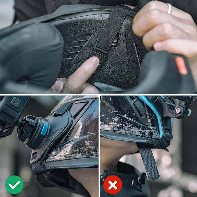 SUREWO Magnetic Motorcycle Helmet Chin Strap Mount for Go Pro, Magnetic Dirt Bike Helmet Mount Compatible with Go Pro Hero 13,12,11,10, 9, 8, 7, 6 5,DJI Osmo Action 6/5 pro/4/3 and More