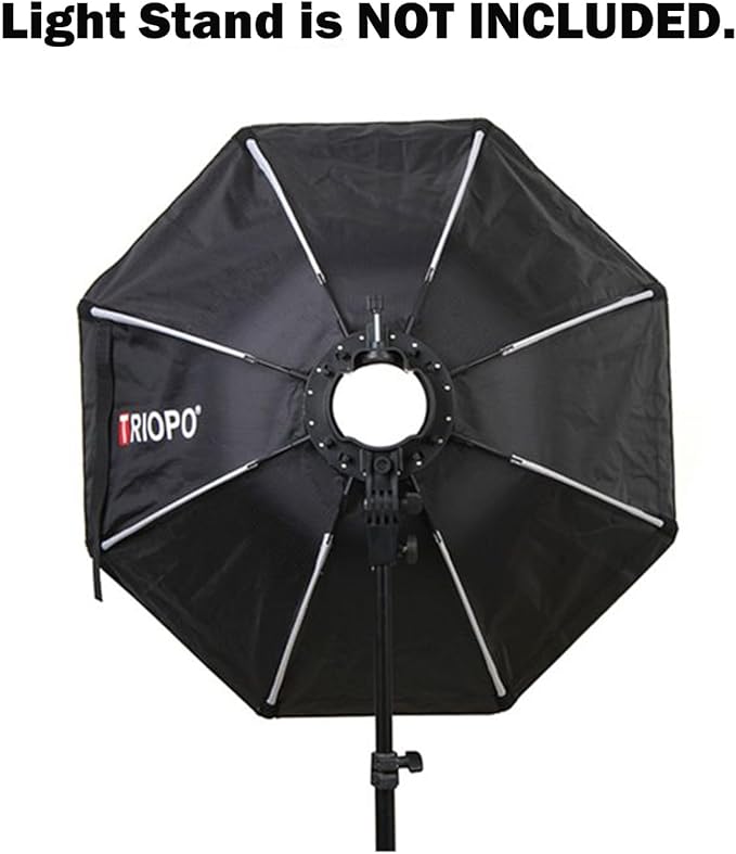 Triopo KX90 Soft Box 35.4in/90cm Softbox with Honeycomb Grid, Octagon Umbrella Photography Softbox for Godox V1 V1Pro AD200Pro AD200ProII Round Head Flash Speedlite Speedlight Soft Box Light Diffuser