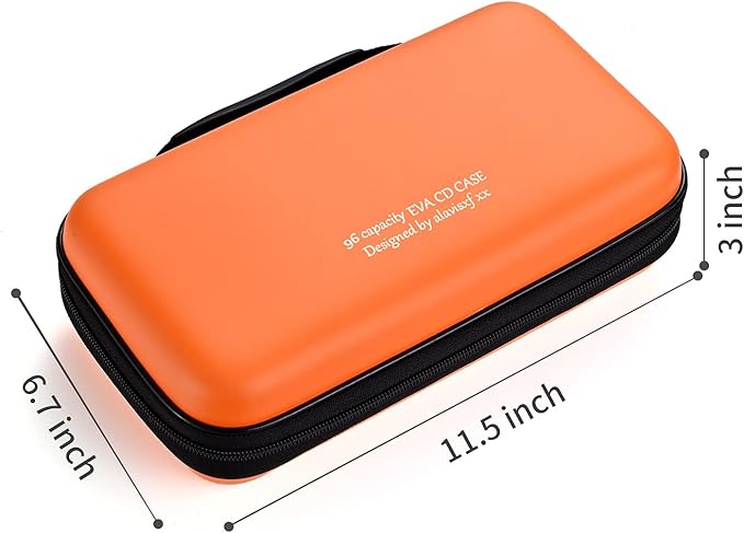 DVD Case, EVA CD Case Holder Storage Organizer Portable Protective DVD Wallet Holder for Car