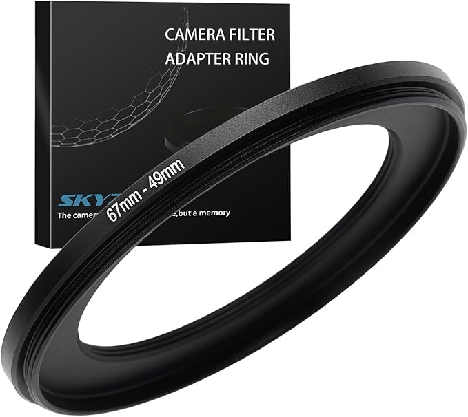 67mm to 49mm Step Down Ring Filter Adapter Metal Ring Step Down Rings Adapter Filter Compatible with All 49mm UV,CPL,ND,Lens Hood,Threaded Lens ect (67mm to 49mm)