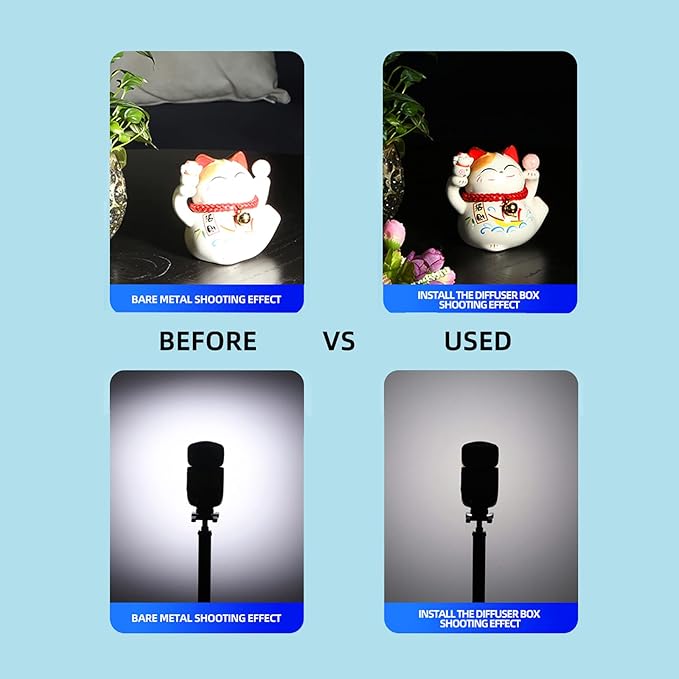 Flash Diffuser for Speedlight [3-Pack], Compatible with Canon 560 565EX 580EX and with Godox V860 TT600 - Speedlight, Camera Flash, Compatible with Canon and Godox Flash Diffuser