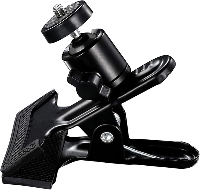 SUPON Multi-Function Tripod Clip Clamp Flash Holder Mount with 360 Swivel Photography Ball-Head for SLR, DSLR, Video Cameras, Studio Backdrop