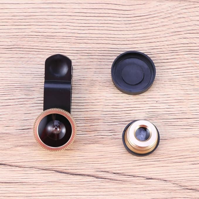 ibasenice 3 in 1 Phone Camera Lens Kit Wide Angle Macro Fisheye Clip-on Lens Compatible with iPhone and Smartphones for Outdoor and Travel Photography