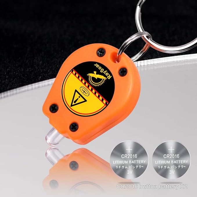 10 Pack Ultra Bright Mini LED Keychain Flashlight, Small Key Ring Flashlight, Portable LED Keychain Light for Outdoor Activities Emergency Light - Orange Shell