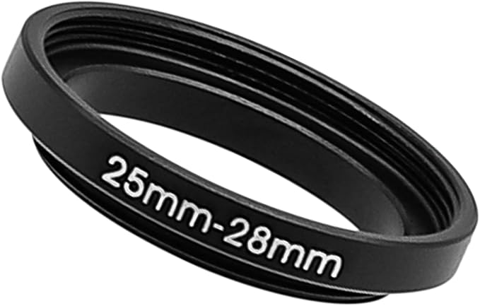 25-28/37/46/52mm Step Up & Step Down Rings Adapter for Lens and Filter 25-28 Filter Adapter Ring 25mm Lens to 28mm Filters