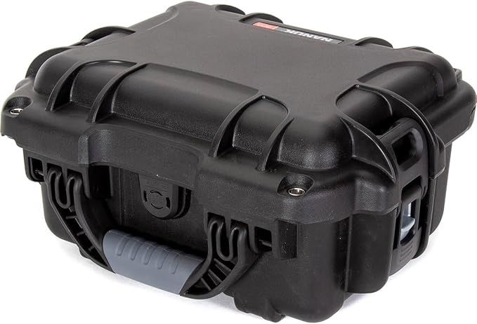 NANUK 905 Pro Waterproof Hard Case with 2-Pocket Lid Organizer and Padded Divider, Black