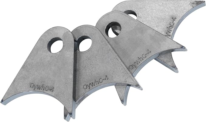 Weld on Tabs, Steel shock mounts, Universal Weld on Tabs Axle Mount with a 1/2" Hole. 2-11/16" Height, 2-4/9" Wide, 1/4" Thick Pack Of 4 Tabs Steel Mounting Bracket OywhC-4