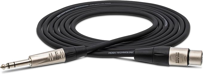 Hosa HXS-001.5 Pro Balanced Interconnect, REAN XLR3F to 1/4 Inch TRS, 1.5 Feet