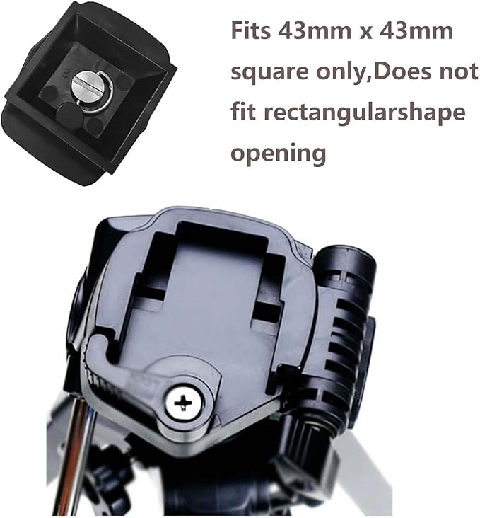 Tripod Quick Release Plate，Secure Locking, Easy to Use for Cameras, DSLRs, and Video Cameras