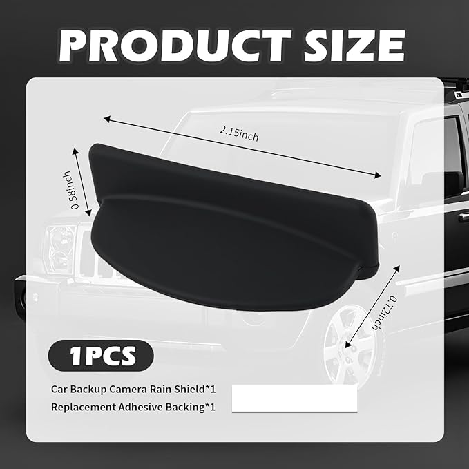 Car Backup Camera Rain Shield Silicone,Backup Camera for Car Anti-Rain Protective Cover for Clear Reversing Image,Self-Adhesive Reverse Cameras Rain Cover for Most Vehicles