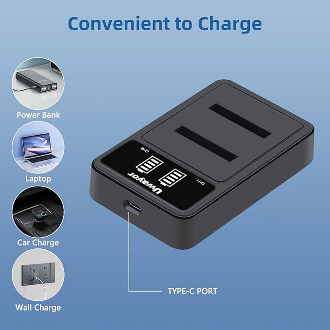 3 Pack Battery and 18W Fast Charger Replacement for EN-EL10, LI-42B LI-40B, FNP-45/45A/45B/45S, KLIC-7006 K7006, CNP-80 CNP82, D-Li63, Compatible with Nikon S60 S80 S510 S520 S600 S700 S4000 Cameras