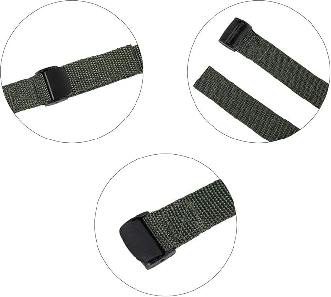 5pcs Trail & Game Camera Straps Belts Hunting Camera Tree Mounting Strap Belts Kit, Portable UV Resistant and Foldable Nylon Fiber Strap, 145cm Wildlife Hunting Accessory (Dark Green)