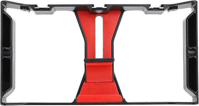 Phone Video Holder Stabilizer Grip Smartphone Rig Hand-held Phone Video Recording Cage Frame for Live Streaming and Vlogging