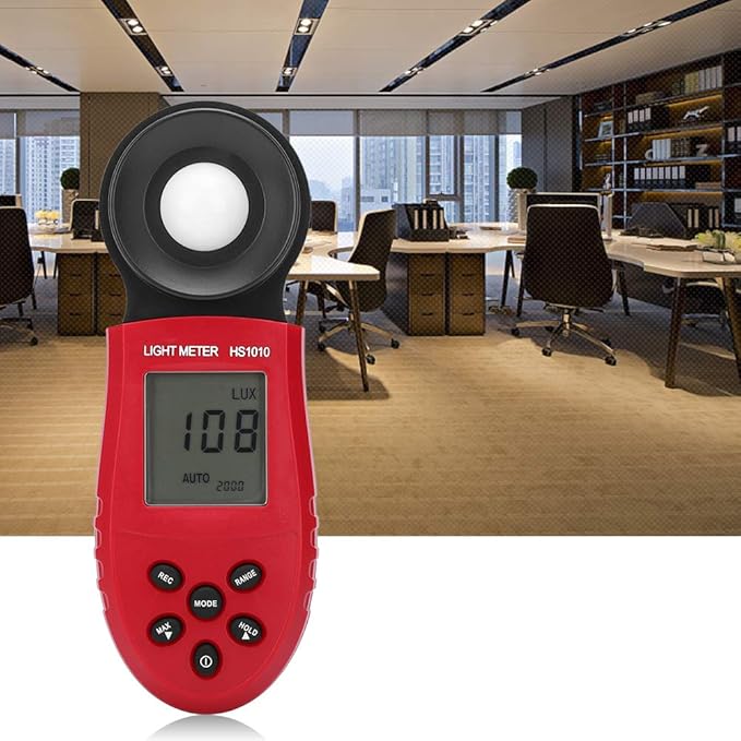 Digital Lux Meter Light Meter Handheld Illuminance Tester for Indoor Lighting Plants Photography Home and Office Use