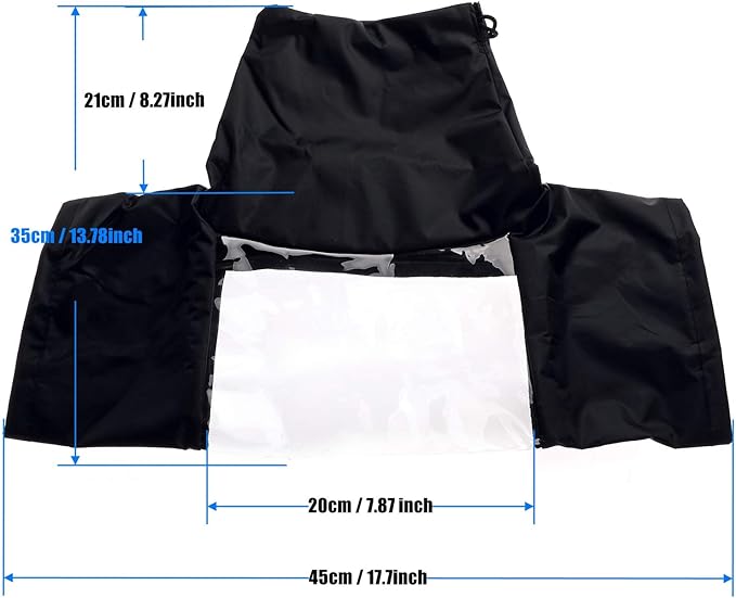 WANBY Waterproof Camera Rain Cover Professional Soft Black Camera Rain Covers for All DSLR SLR Cameras