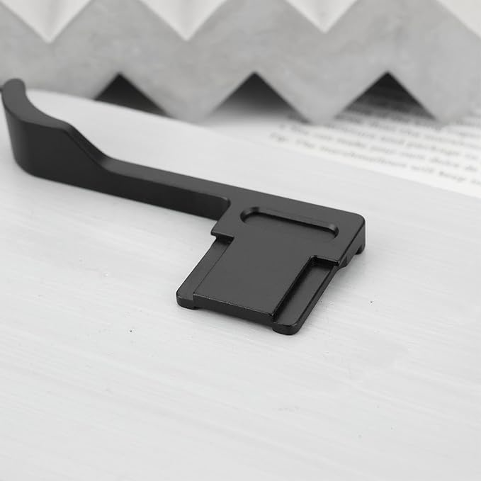 1PC Oxidized Aluminum Alloy Thumb Up Hand Grip Compatible with Sony Alpha 7CII 7CR ILCE-7CII Cameras Hot Shoe Rest Stabilizer Accessory Black