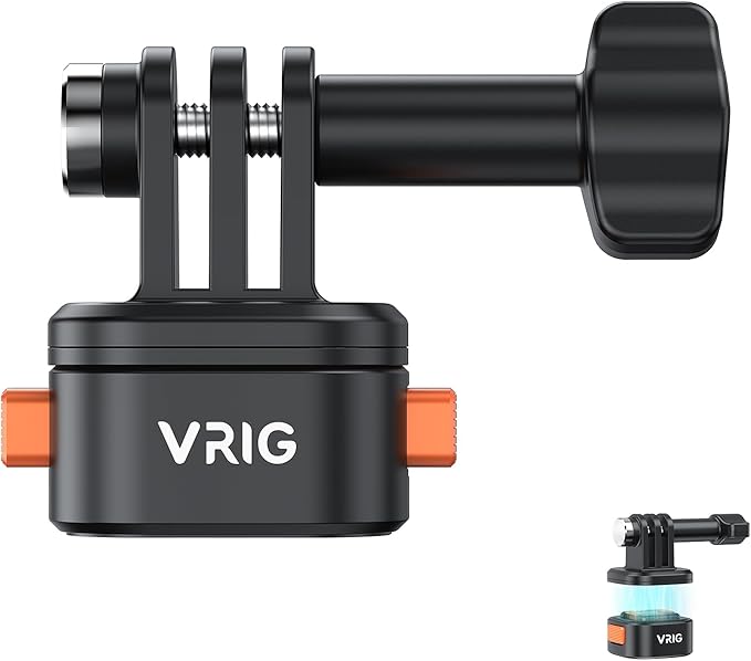 VRIG Tripod Mount Accessories for Gopro Hero -Claw mini Basic Set Magnetic Quick Release Adapter for Tripod with Gopro 10 9 8 7 6 5 insta360