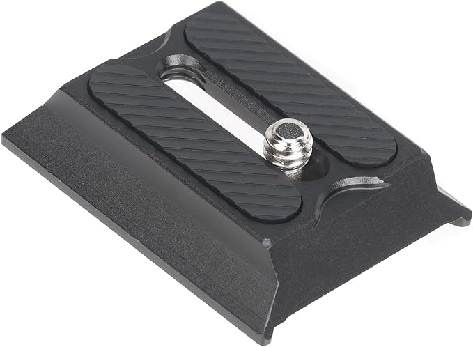 FocusFoto 3-in-1 Upper Quick Release Base plate for DJI Ronin RS2 RSC2 RS 3 Mini RS3 Pro RS 4 Pro Gimbal Stabilizer, for Manfrotto 501PL Head Quick Release Plate, for Arca Swiss Camera Tripod Ballhead