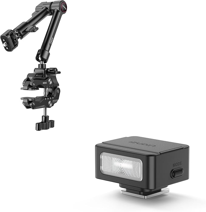ULANZI HD02 Magic Arm Super Clamp Kit and SL01 Mini Flash