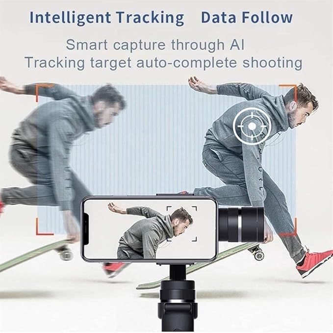 3-Axis Gimbal Stabilizer for Smartphone Live Video Record with Sport Inception Mode Face Object Tracking Motion Time-Lapse