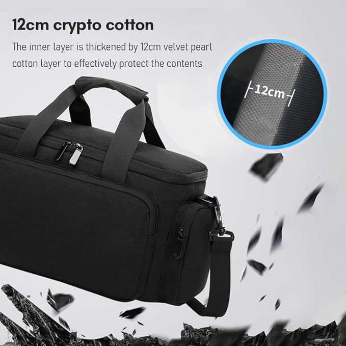 Andoer Camera Case, Water-Resistant Shock-Proof DSLR/SLR Single Bag for Mirrorless Camera with Removable Dividers and Shoulder Strap