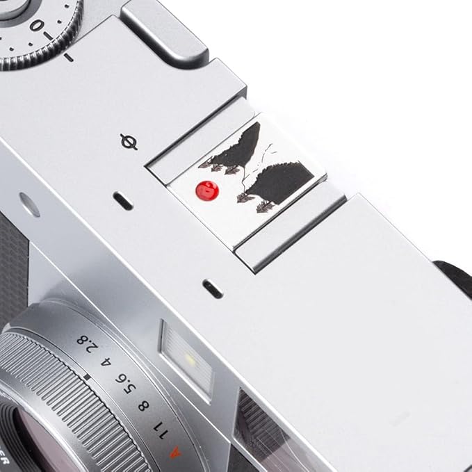 Camera Metal Hot Shoe Cover Protector Cap Compatible for Fujifilm XPro3 XPro2 XT4 XT3 XT2 XT30 XT20 XE5 XE3 XT200 X100V X-Half (Aluminum alloy-sunrise01)