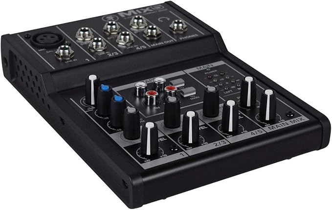 Mackie Mix5 5-Channel Compact Mixer, Black
