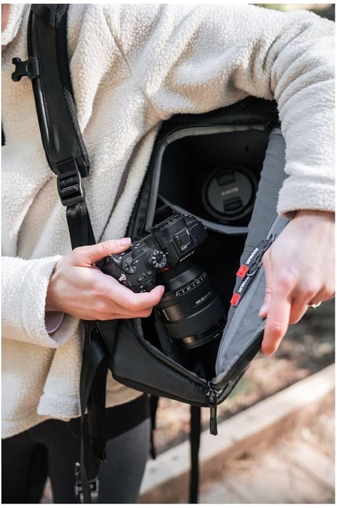 NANUK N-PVD 18L Backpack Camera Bag for Photographers – Hardshell & Highly Water-Resistant | Fits 1 to 2 Camera Bodies, 2 Lenses, Tripod, 14" Laptop, & More