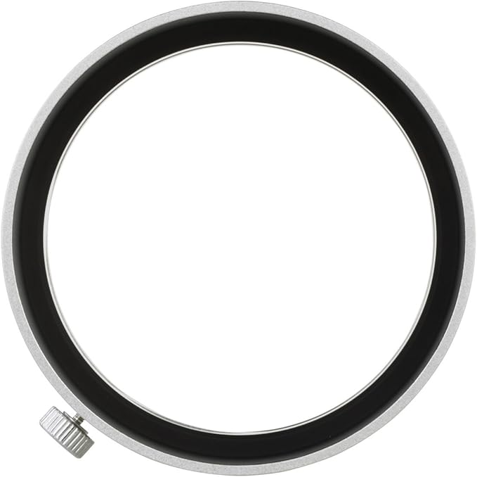 Haoge LH-W61F Metal Lens Hood Shade for Olympus M.ZUIKO Digital ED 75mm F1.8 Lens Replaces Olympus LH-61F Silver