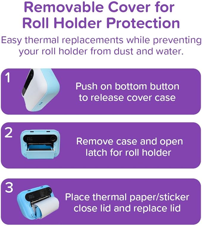 New myFirst Camera Insta 20 - Instant Print Digital Camera for Kids with 16MP Photos 1080P, 4-12 Years Old Girl Gift Ideas, Thermal Printing No Ink, Support Micro SD Card (Cotton Candy)